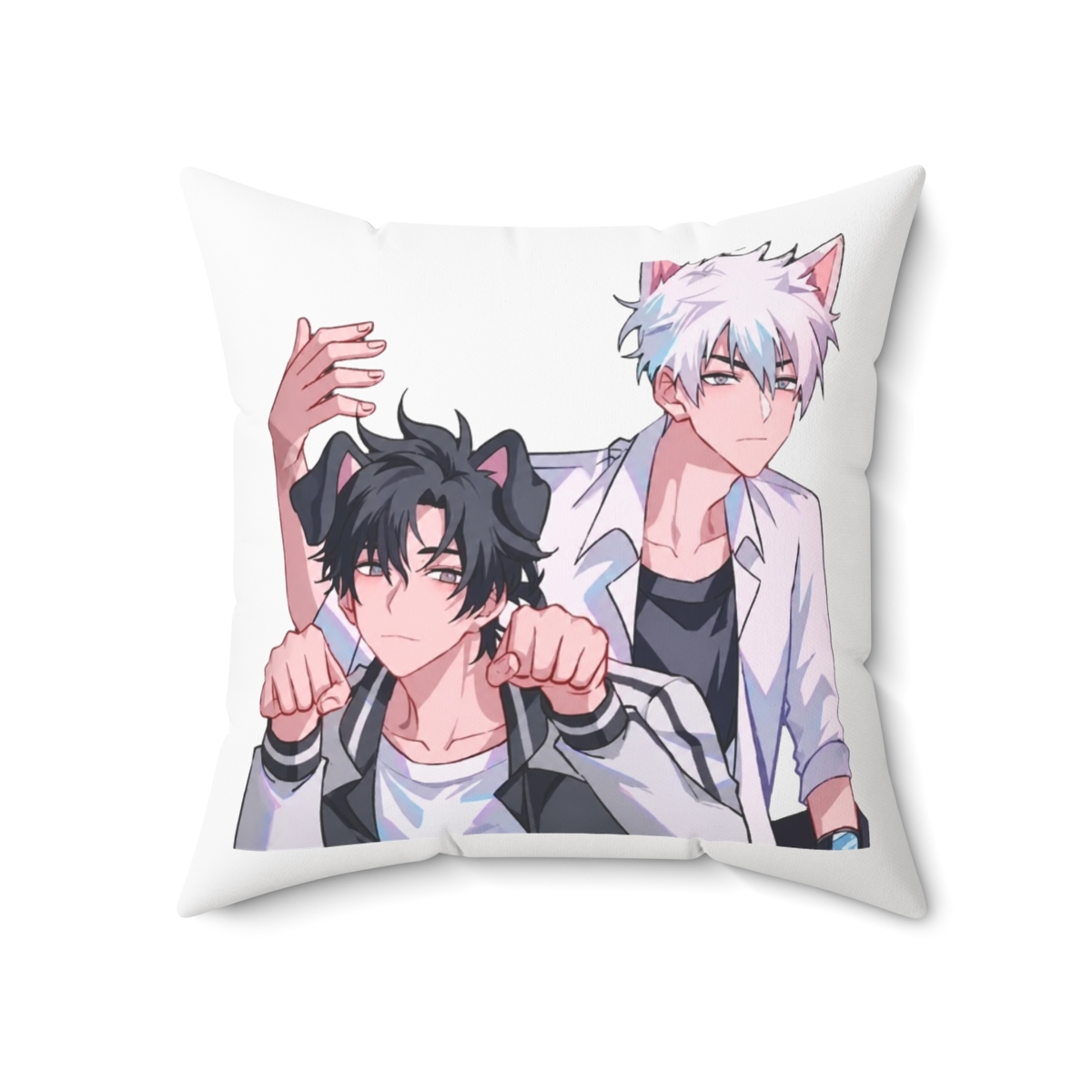Anime Link Click Cute Dog Throw Pillow - alternate angle 5, merchandise