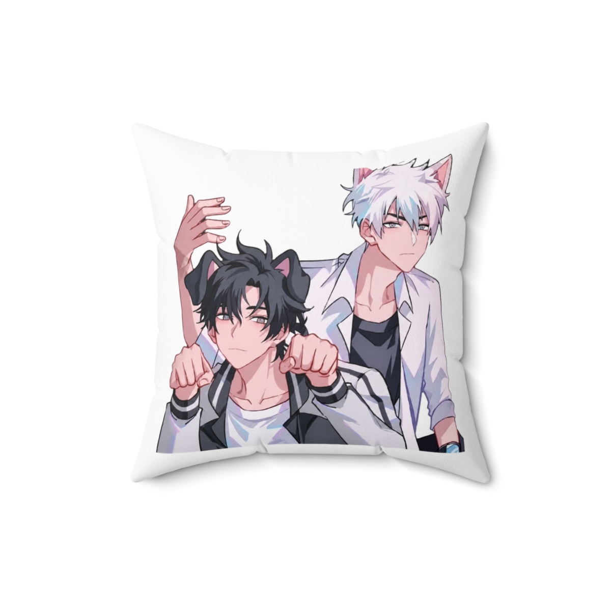 Anime Link Click Cute Dog Throw Pillow - alternate angle 2, merchandise
