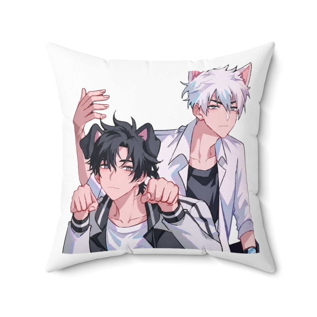Anime Link Click Cute Dog Throw Pillow - alternate angle 4, merchandise