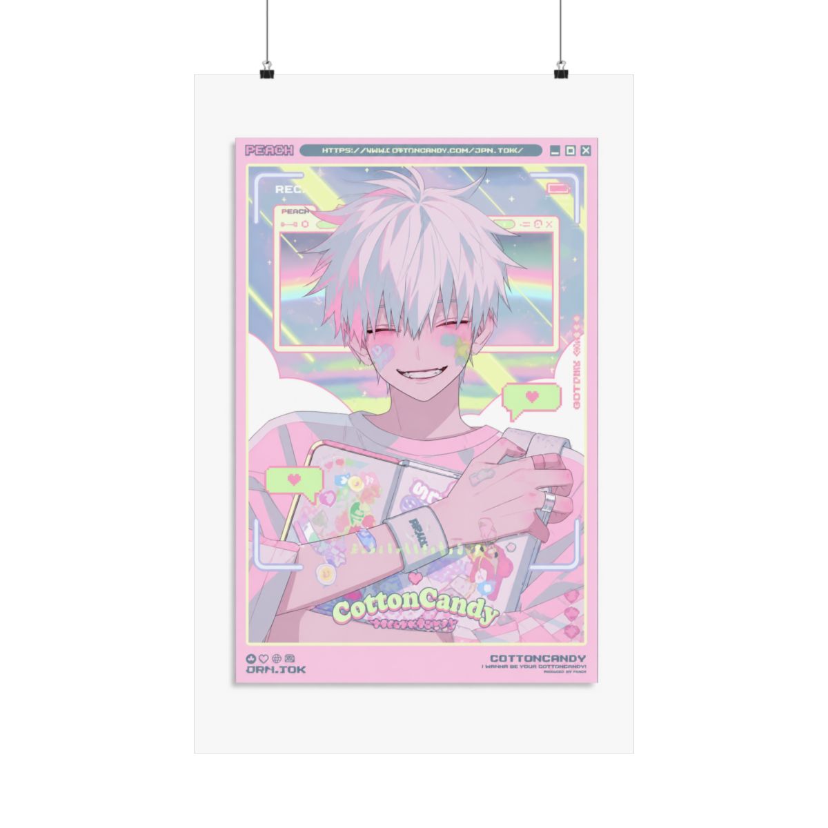 Link Click Anime LuGuang Posters Poster Bedroom Decor Office Room Decor Gift, Wall Art Decor Printing Paintings Living Room Bar Modern Decorative Poster 12x18inchs(30x45cm) - alternate angle 1, merchandise