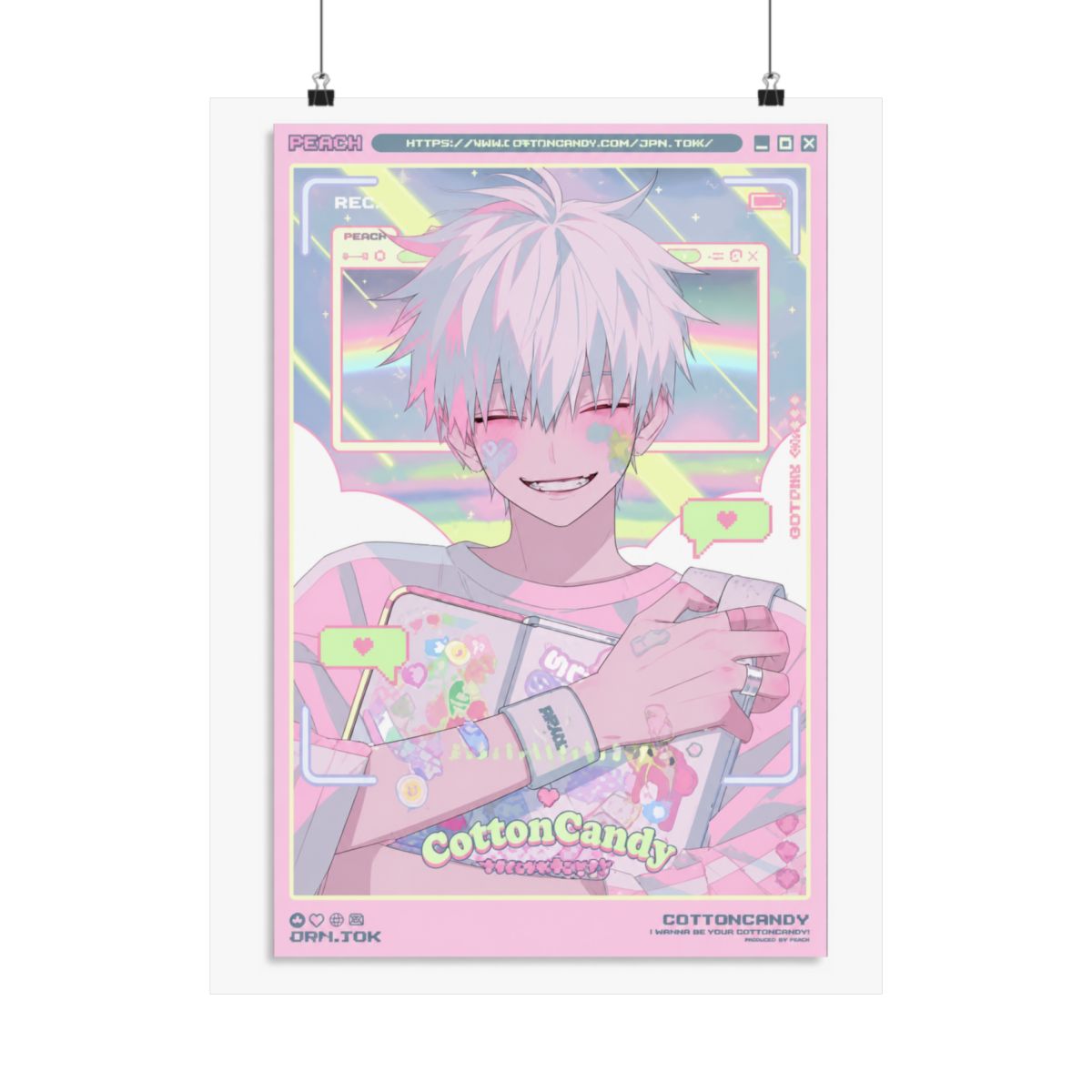 Link Click Anime LuGuang Posters Poster Bedroom Decor Office Room Decor Gift, Wall Art Decor Printing Paintings Living Room Bar Modern Decorative Poster 12x18inchs(30x45cm) - alternate angle 3, merchandise